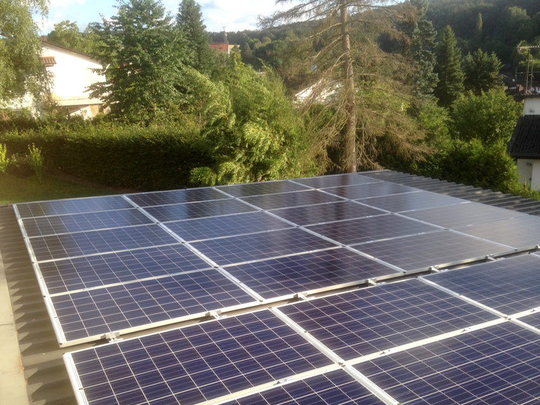 Foto Solaranlage im Odenwald