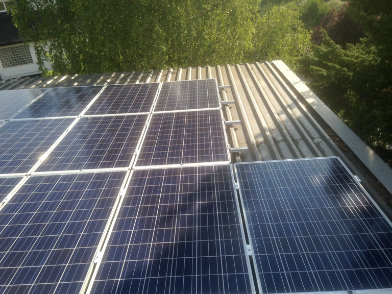 Foto Solaranlage im Odenwald