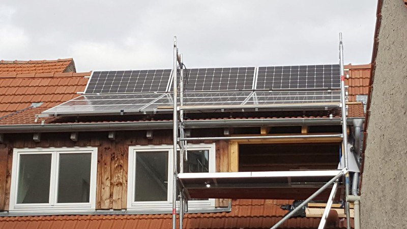 Solaranlage in Habitzheim, Odenwald