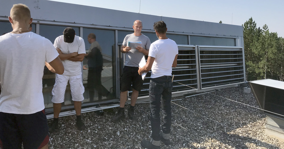 Foto: Vorarbeiten für Solaranlage Franken