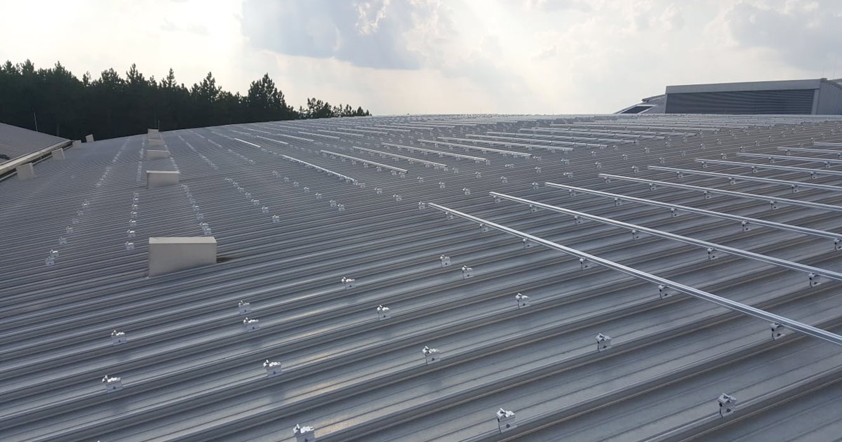 Foto: Unterkonstruktion Solaranlage