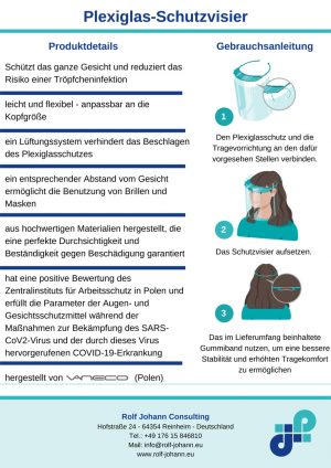 Flyer Plexiglas-Schutzvisier