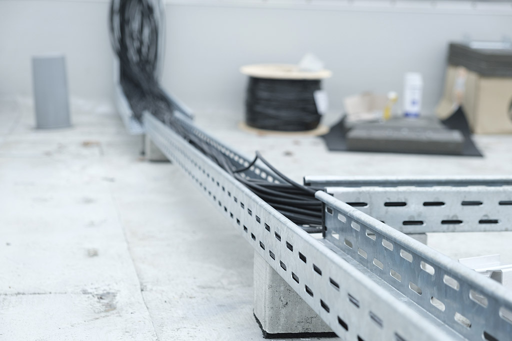 Foto: Baustelle Solaranlage Kabelkanal