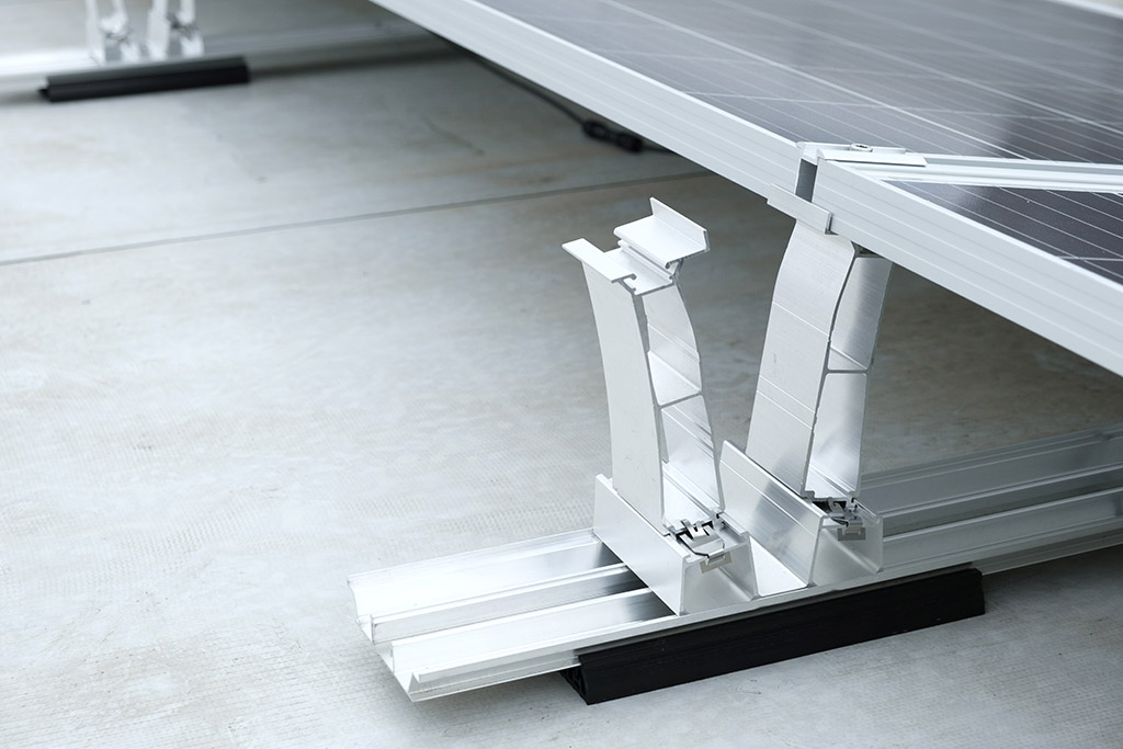Foto: Baustelle Solaranlage Detail