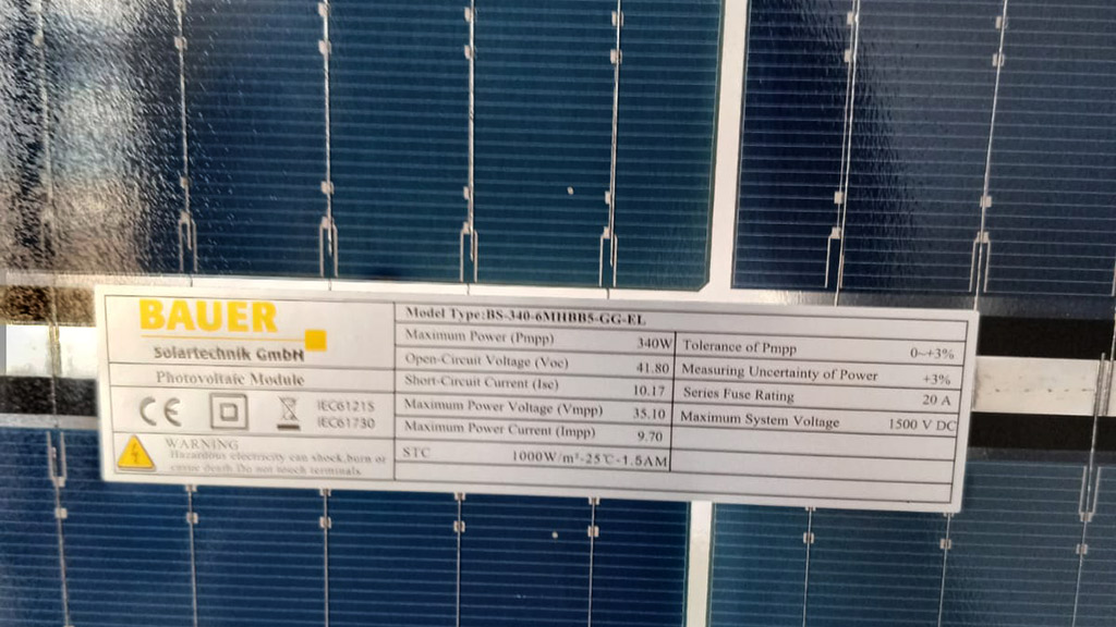 Foto der Glas-Glas-Module