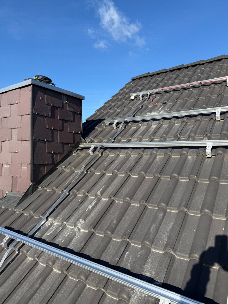 Foto: Solaranlage auf Doppelhaushälte