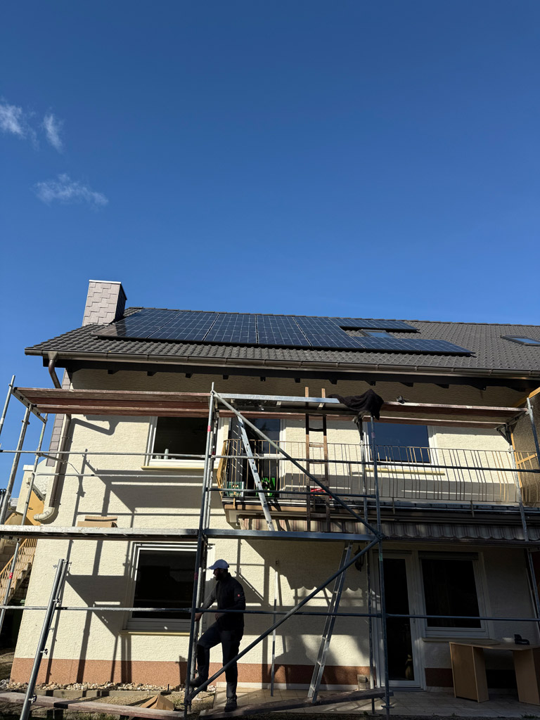 Foto: Solaranlage auf Doppelhaushälte